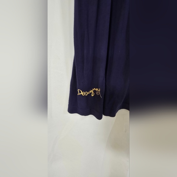 Desigual women L a-line skirt embroidery embellished artsy boho hippie festival, - Picture 6 of 9